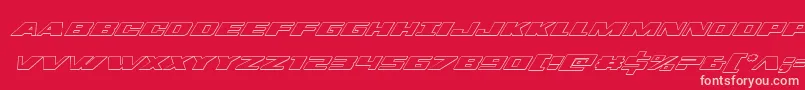 dassault3dital Font – Pink Fonts on Red Background