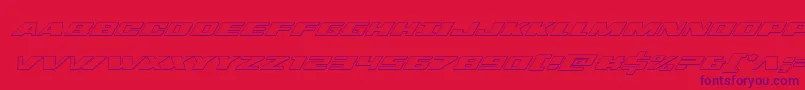 dassault3dital Font – Purple Fonts on Red Background