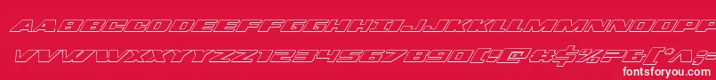 dassault3dital Font – White Fonts on Red Background