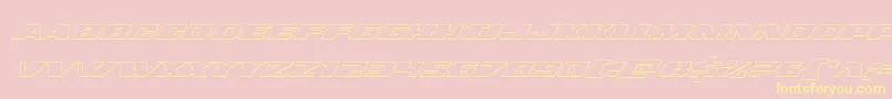 dassault3dital-Schriftart – Gelbe Schriften auf rosa Hintergrund