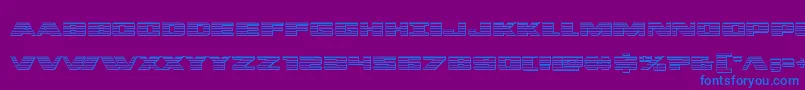 フォントdassaultchrome – 紫色の背景に青い文字