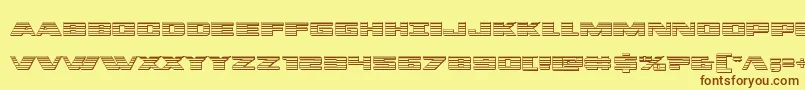 dassaultchrome Font – Brown Fonts on Yellow Background