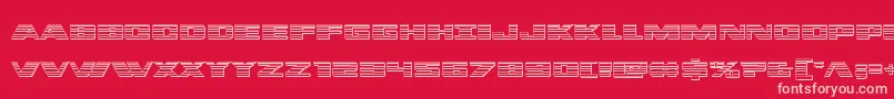 dassaultchrome Font – Pink Fonts on Red Background