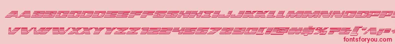 dassaultchromeital Font – Red Fonts on Pink Background