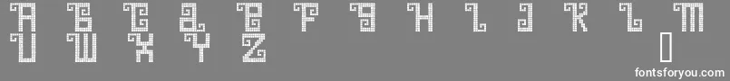 Quetd ffy Font – White Fonts on Gray Background