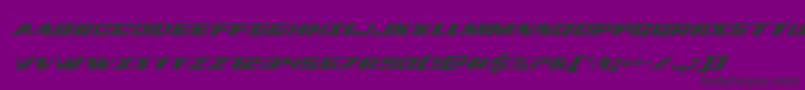 フォントdassaultcondital – 紫の背景に黒い文字