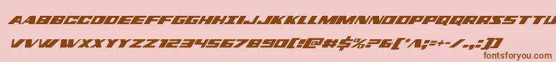 dassaultcondital Font – Brown Fonts on Pink Background