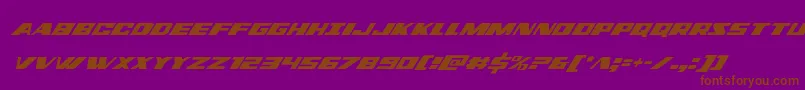 dassaultcondital Font – Brown Fonts on Purple Background