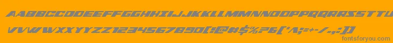 dassaultcondital Font – Gray Fonts on Orange Background