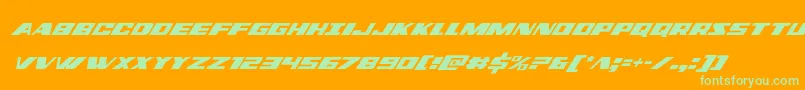 dassaultcondital Font – Green Fonts on Orange Background