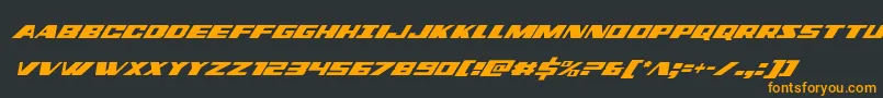 dassaultcondital Font – Orange Fonts on Black Background