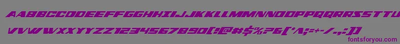 dassaultcondital Font – Purple Fonts on Gray Background