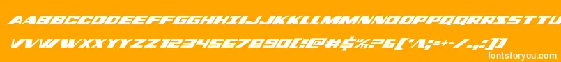 dassaultcondital Font – White Fonts on Orange Background