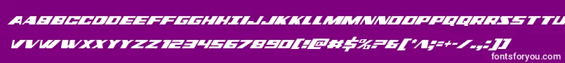 dassaultcondital Font – White Fonts on Purple Background