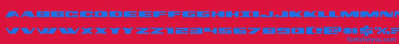 dassaultexpand Font – Blue Fonts on Red Background