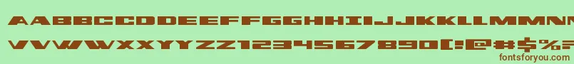 dassaultexpand Font – Brown Fonts on Green Background