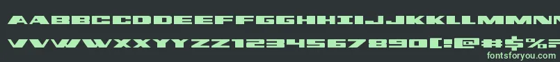 dassaultexpand Font – Green Fonts on Black Background