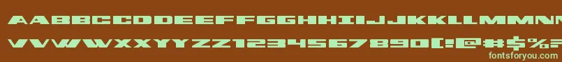 dassaultexpand Font – Green Fonts on Brown Background