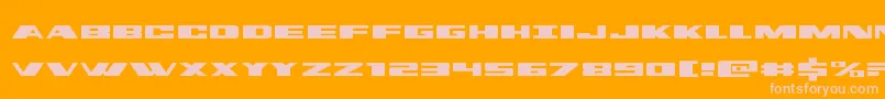 dassaultexpand Font – Pink Fonts on Orange Background