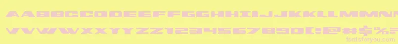 フォントdassaultexpand – ピンクのフォント、黄色の背景