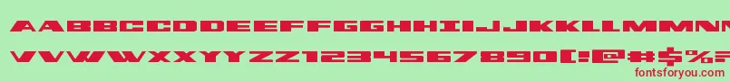 dassaultexpand Font – Red Fonts on Green Background