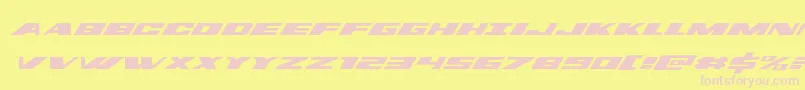 dassaultexpandital Font – Pink Fonts on Yellow Background