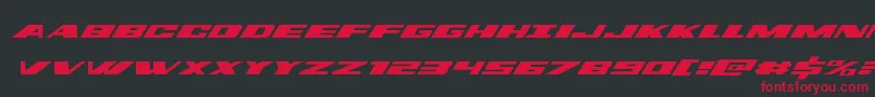 dassaultexpandital Font – Red Fonts on Black Background