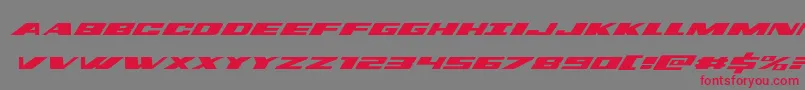 dassaultexpandital Font – Red Fonts on Gray Background