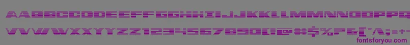 dassaultgrad-fontti – violetit fontit harmaalla taustalla