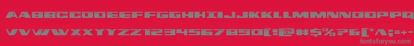 dassaulthalf Font – Gray Fonts on Red Background