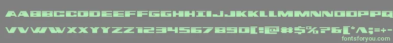 dassaulthalf Font – Green Fonts on Gray Background