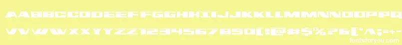 dassaulthalf Font – White Fonts on Yellow Background