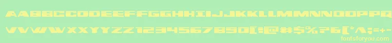 dassaulthalf Font – Yellow Fonts on Green Background