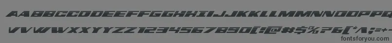 Шрифт dassaulthalfital – чёрные шрифты на сером фоне