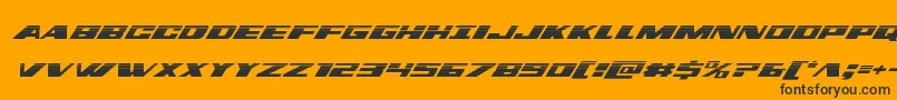 dassaulthalfital Font – Black Fonts on Orange Background