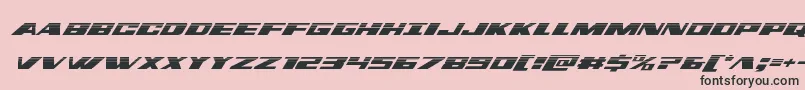 フォントdassaulthalfital – ピンクの背景に黒い文字