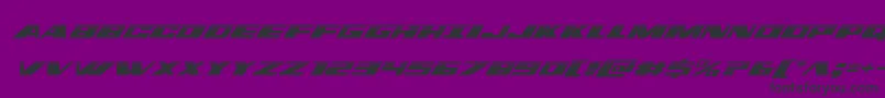 dassaulthalfital-fontti – mustat fontit violetilla taustalla