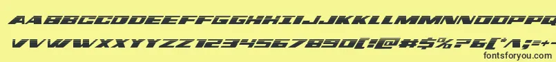 dassaulthalfital Font – Black Fonts on Yellow Background