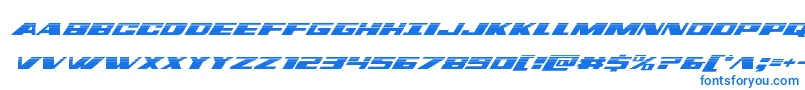 dassaulthalfital Font – Blue Fonts on White Background