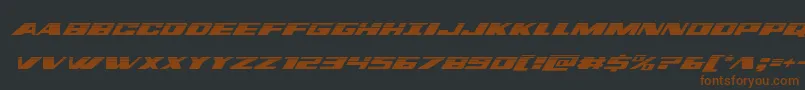 dassaulthalfital Font – Brown Fonts on Black Background