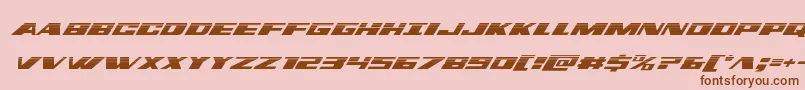 Шрифт dassaulthalfital – коричневые шрифты на розовом фоне