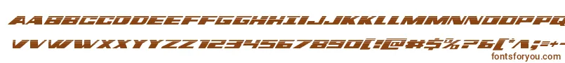 dassaulthalfital Font – Brown Fonts on White Background
