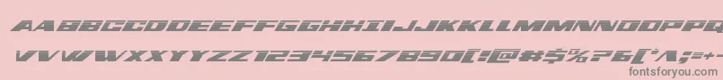 dassaulthalfital-fontti – harmaat kirjasimet vaaleanpunaisella taustalla