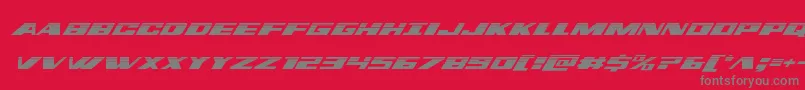 Шрифт dassaulthalfital – серые шрифты на красном фоне
