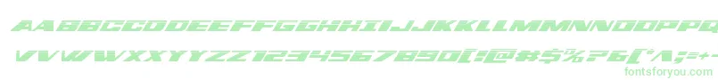Шрифт dassaulthalfital – зелёные шрифты