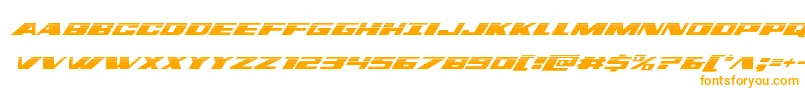 dassaulthalfital Font – Orange Fonts on White Background