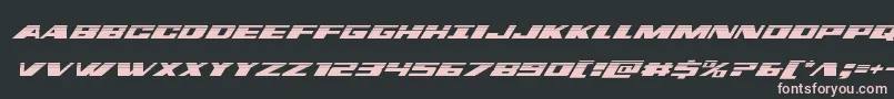 Шрифт dassaulthalfital – розовые шрифты на чёрном фоне