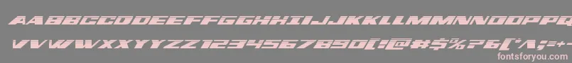 Шрифт dassaulthalfital – розовые шрифты на сером фоне