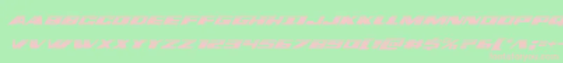 dassaulthalfital-fontti – vaaleanpunaiset fontit vihreällä taustalla