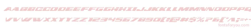 Czcionka dassaulthalfital – różowe czcionki na białym tle